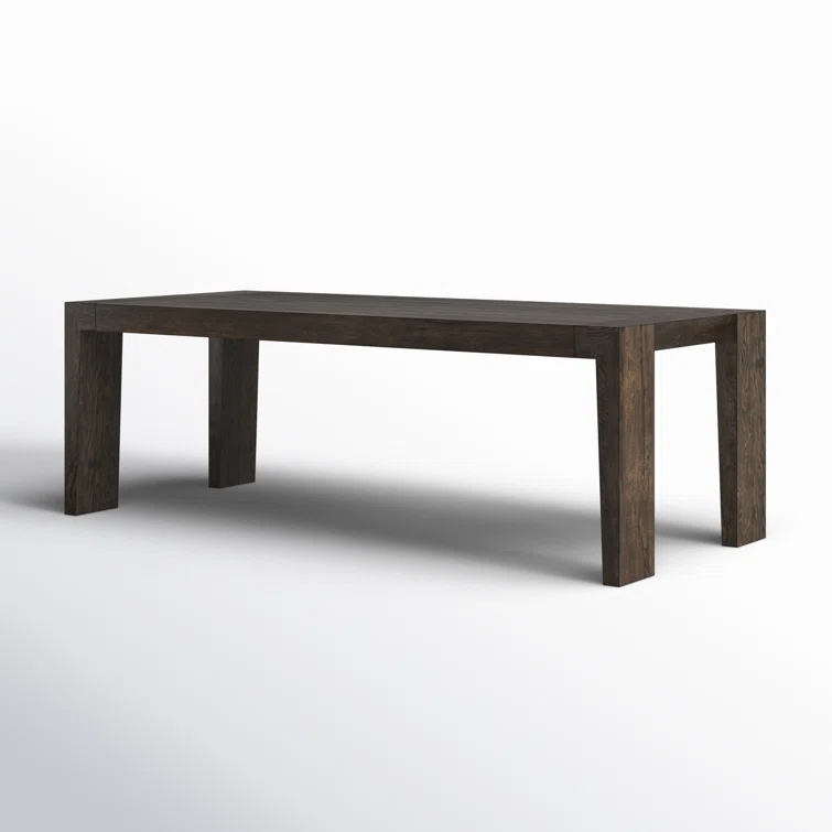 89" Brown Reclaimed Oak Wood Rectangular Dining Table
