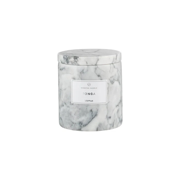 FRABLI Scented Candle w/Marble Container - Small - Tonga Fragrance