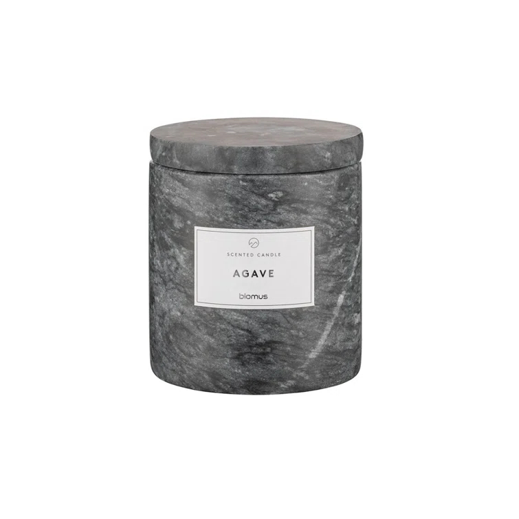 FRABLI Scented Candle w/Marble Container - Small - Tonga Fragrance