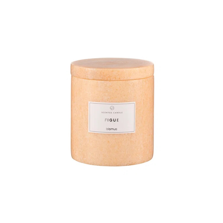 Blomus FRABLI Scented Candle w/Marble Container - Large - Fig Fragrance