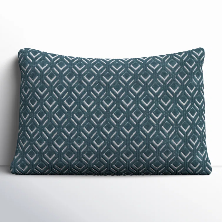 Ryans Embroidered Cotton Lumbar Throw Pillow
