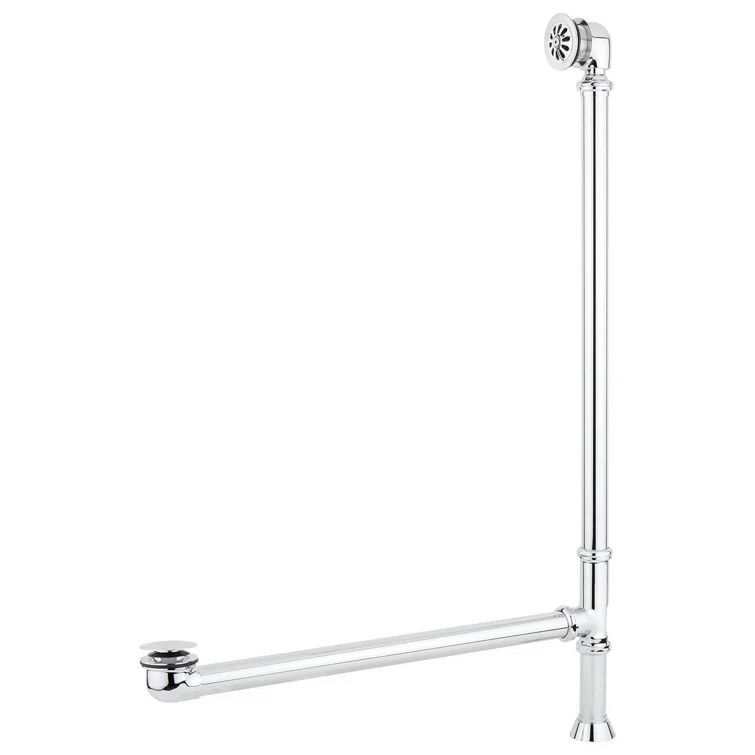 Dorset 66" Cast Iron Soaking Double Slipper Freestanding Tub with Drain and Overflow