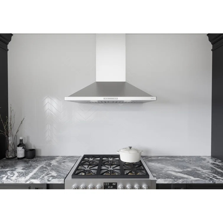 Zephyr Venezia 36" 700 CFM Wall Mount Range Hood with LED Light in Stainless Steel