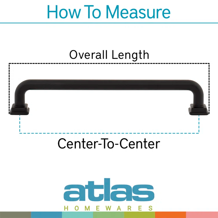 Matte Black 3" Arch Bar Pull with Mounting Hardware