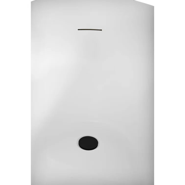 60" Streamline Soaking Freestanding Tub and Tray With Internal Drain
