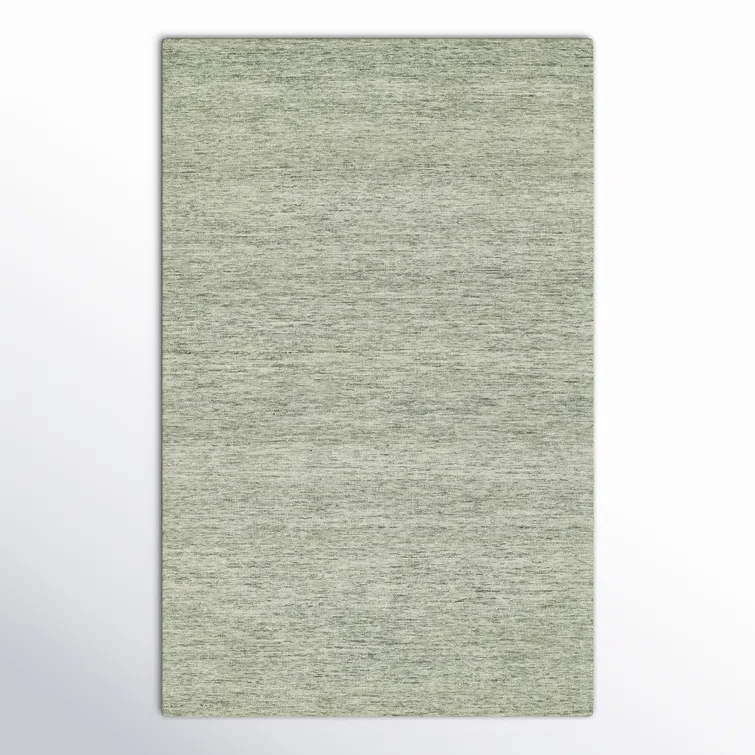 Sage Hand-Tufted Wool Rectangular Area Rug 3'6" x 5'6"