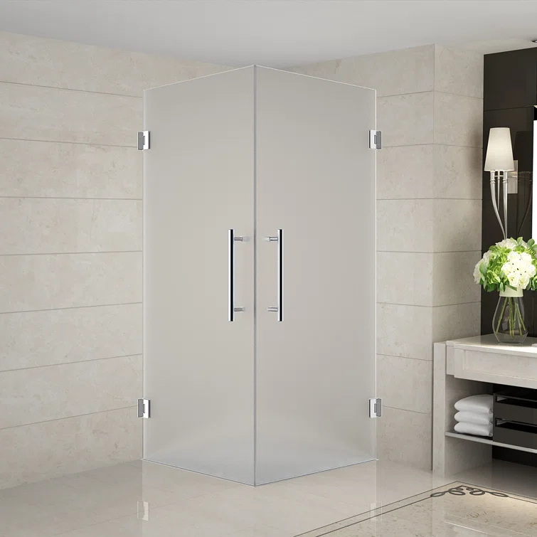 Vanora 30" x 72" Square Hinged Shower Enclosure