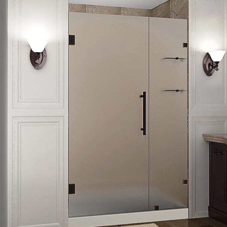 Nautis GS 43 x 72 Hinged Completely Frameless Shower Door