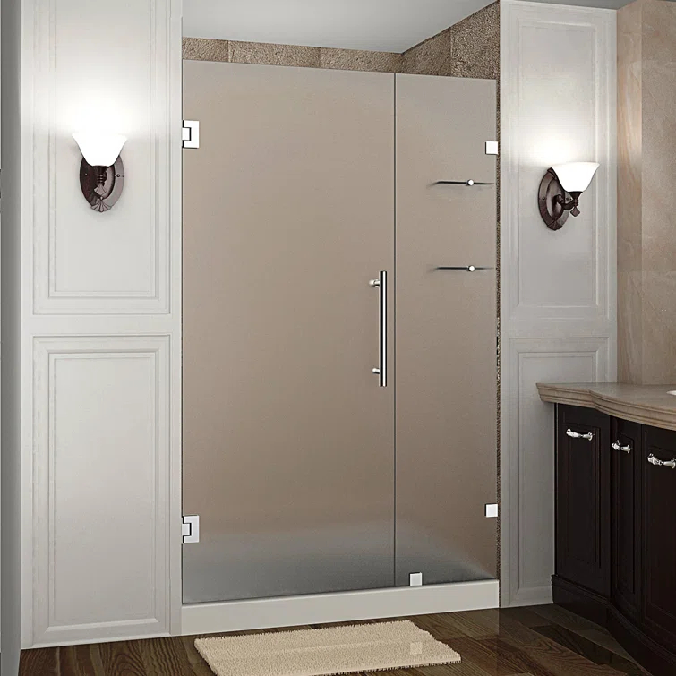Nautis GS 43 x 72 Hinged Completely Frameless Shower Door