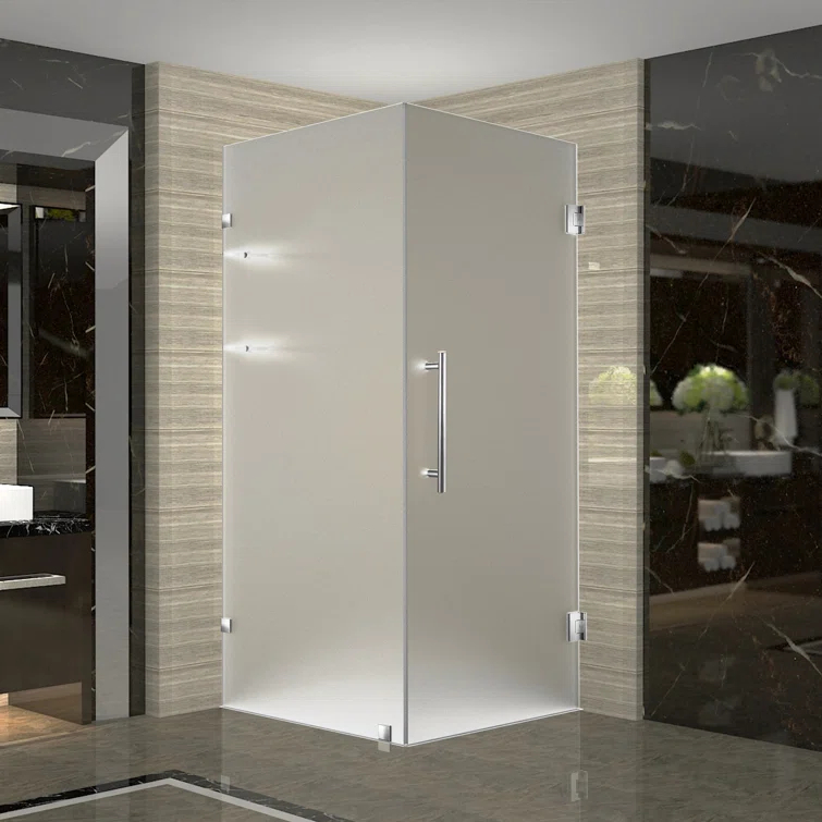 Aquadica GS 38" x 72" Square Hinged Shower Enclosure