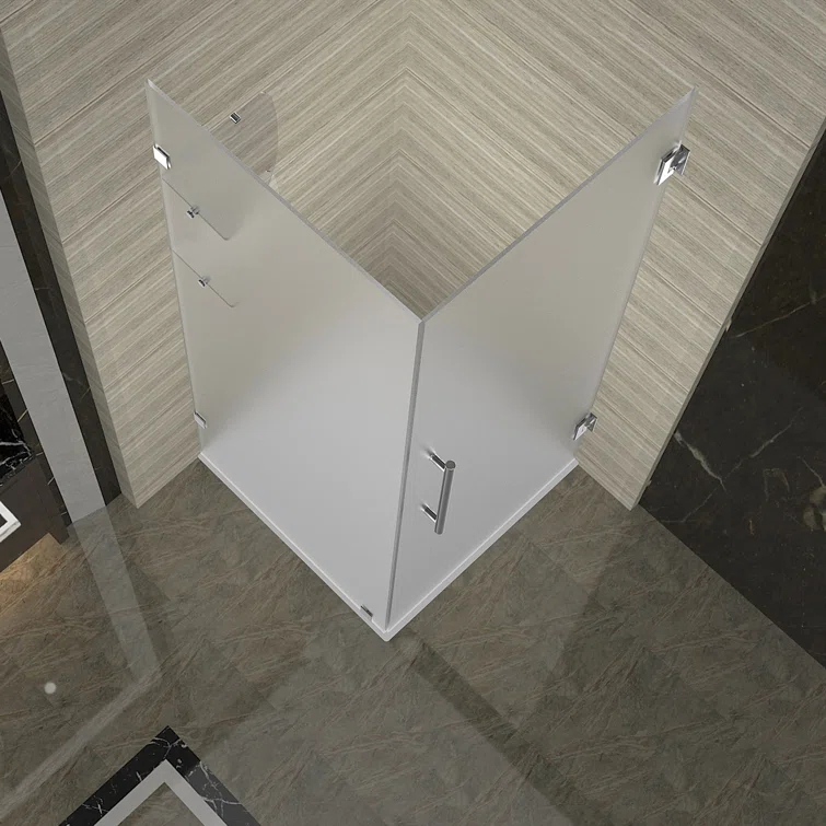 Aquadica GS 38" x 72" Square Hinged Shower Enclosure