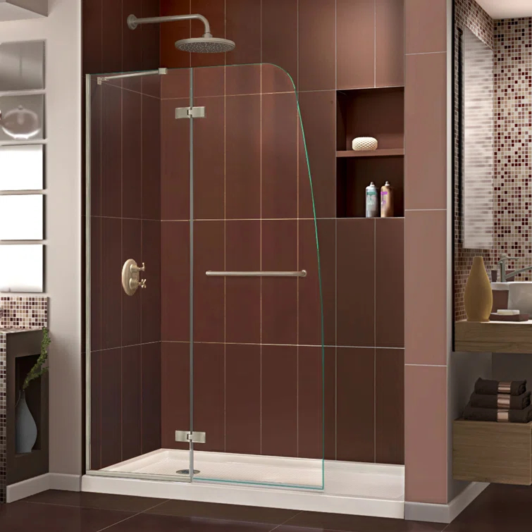 Aqua Ultra 74.75" H Frameless Shower Enclosure