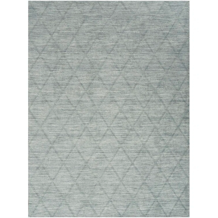 Nourison Wool Haven Blue Modern Wool Indoor Rug