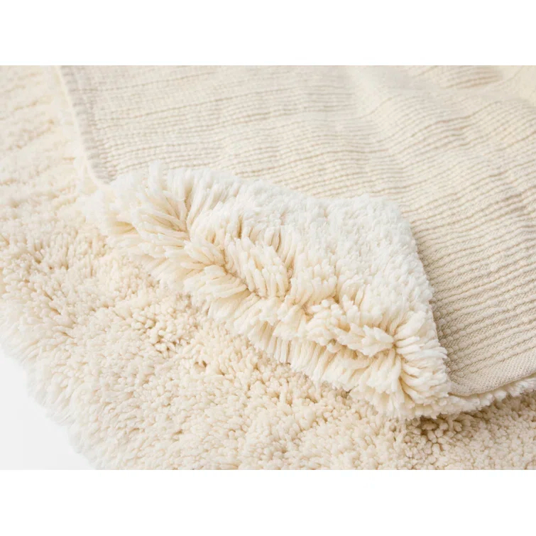 Shag Organic 100% Organic Cotton Bath Rug