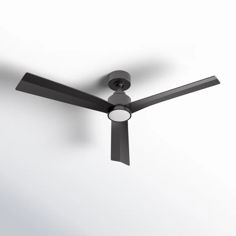 52" Smart Home Compatible 3 Blade Smart Ceiling Fan with Remote