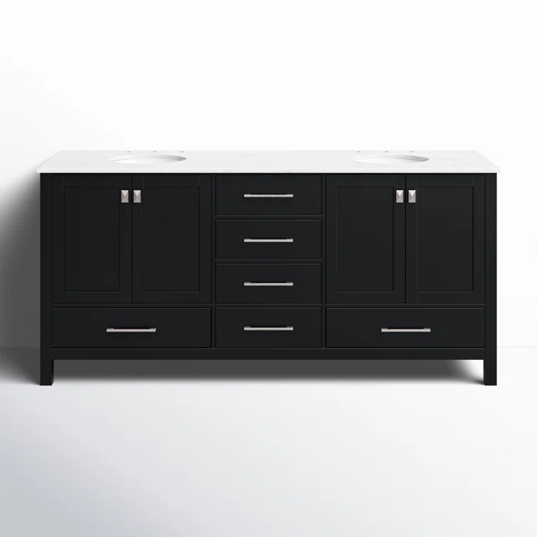 Lamborn 72'' Double Bathroom Vanity
