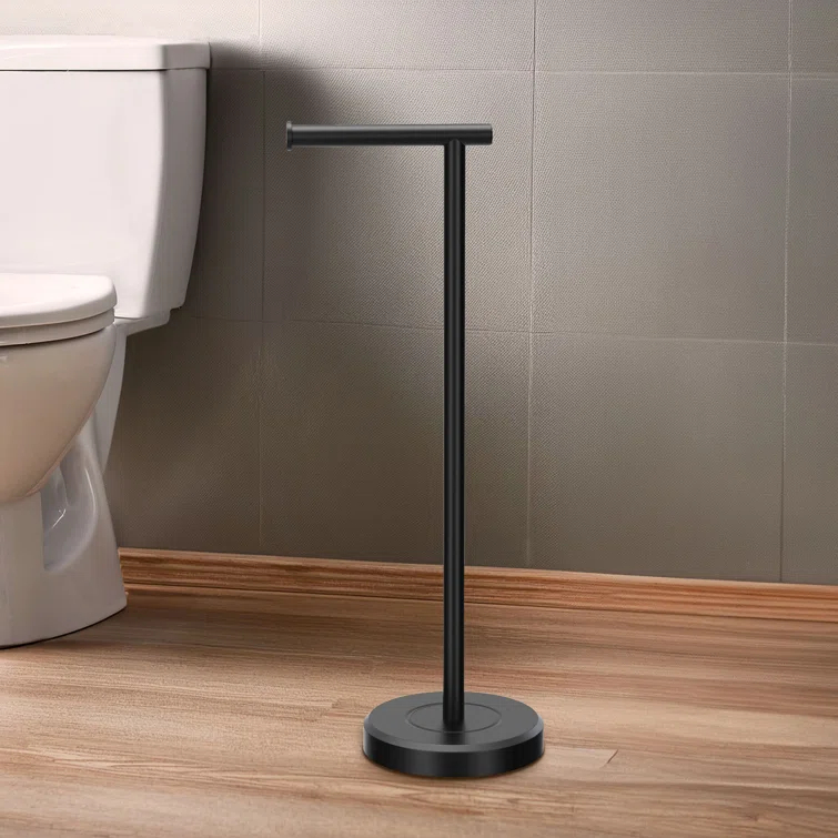 Latitude II Freestanding 22.25"H Toilet Paper Holder with Weighted Base