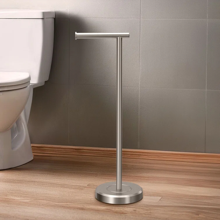 Latitude II Freestanding 22.25"H Toilet Paper Holder with Weighted Base