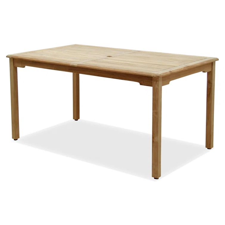Sonlin 59'' Teak Outdoor Dining Table