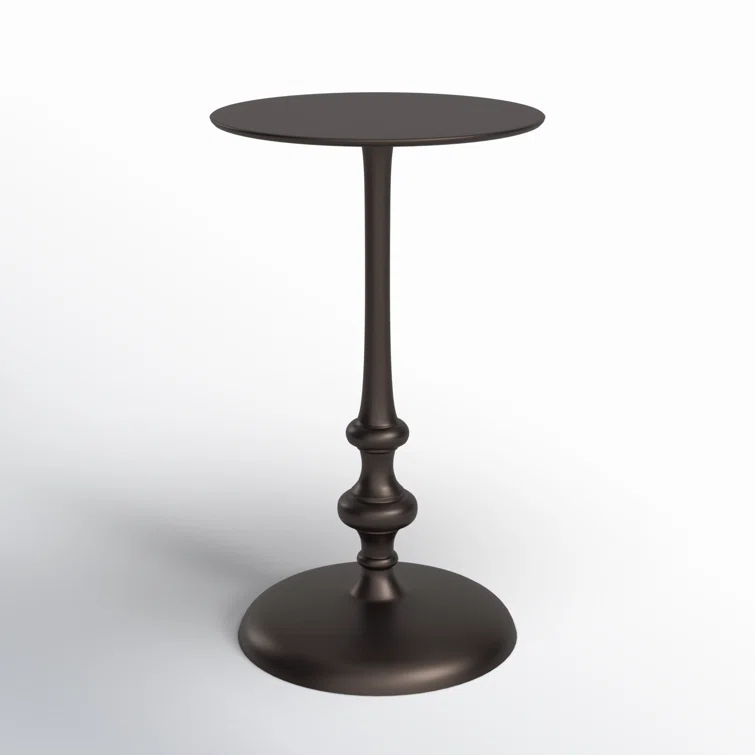 Ivanna Dark Bronze Round Metal Side Table