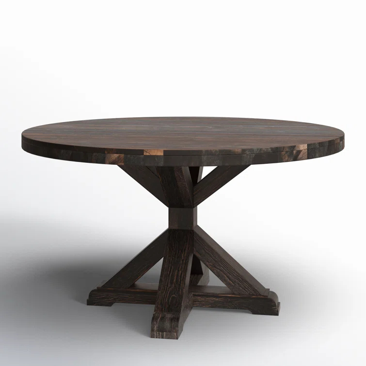 Bianca Round Solid Wood Dining Table
