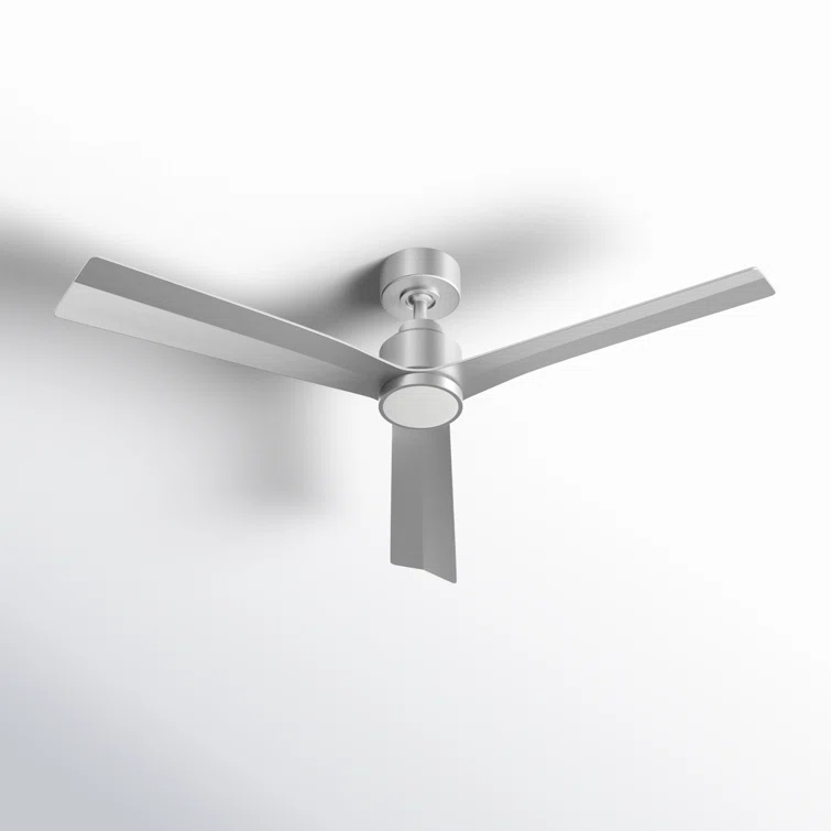 52" Smart Home Compatible 3 Blade Smart Ceiling Fan with Remote
