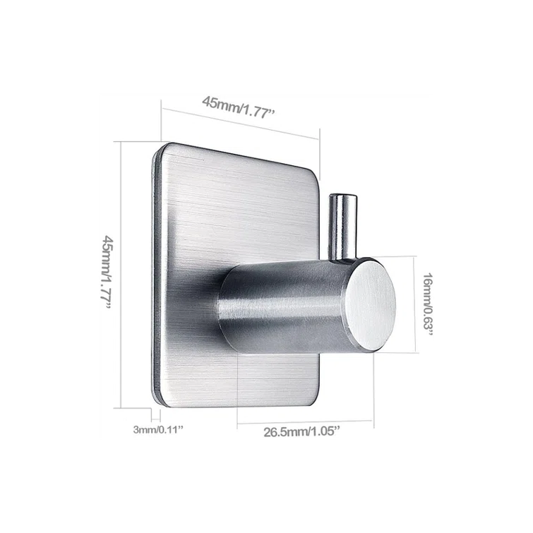 JASODI F0759STY3V Hooks Heavy Duty Wall Hooks Waterproof Stainless Steel Hooks for Towel Robe Hook Rack Wall