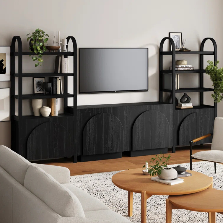 Sideboard And Bookcase Set Entertainment Center