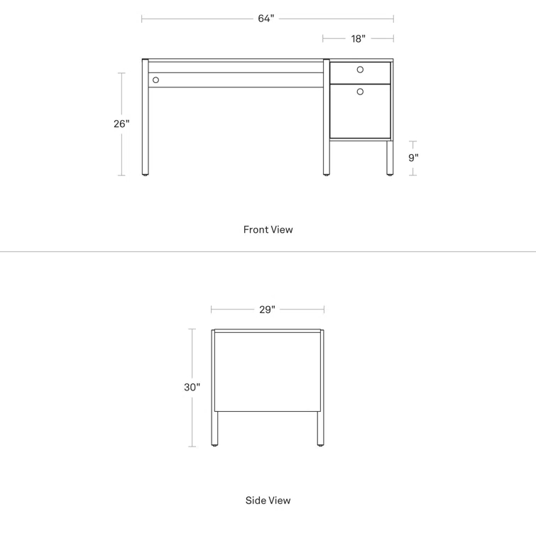 Cursive Executive Desk