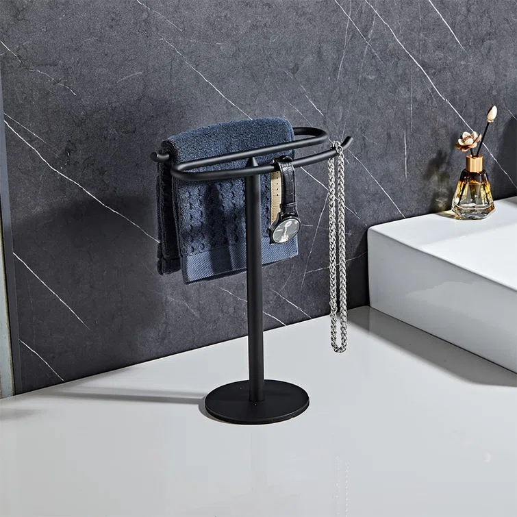 JASODI F0BMKV61HX Hand Towel Holder Stand, Free-Standing Towel Rack