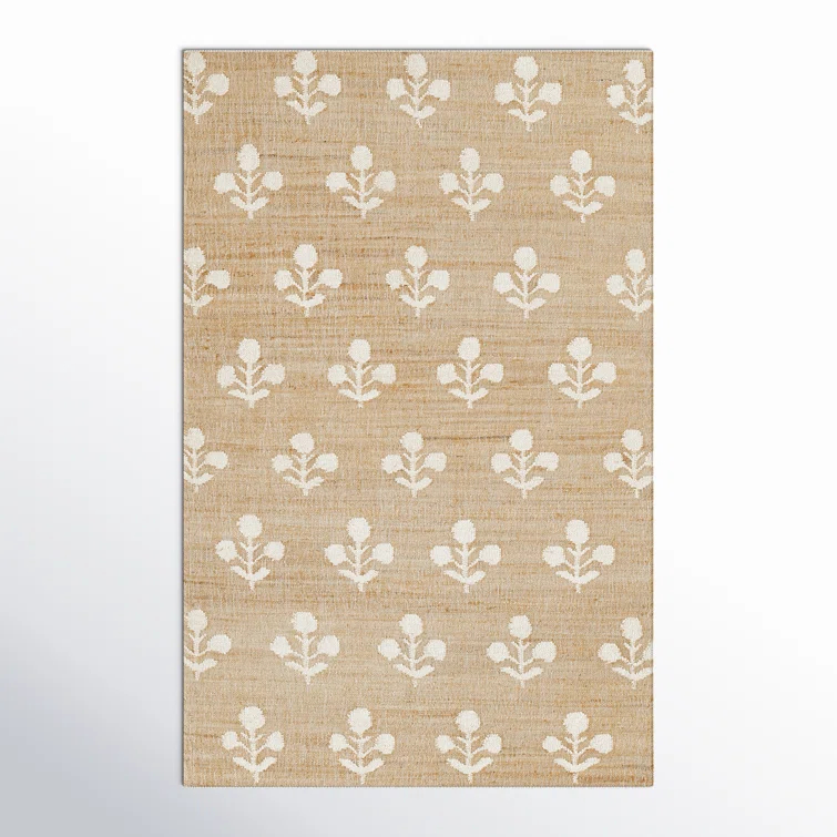 Erin Gates by Momeni Orchard Bloom Natural Hand Woven Wool and Jute Area Rug