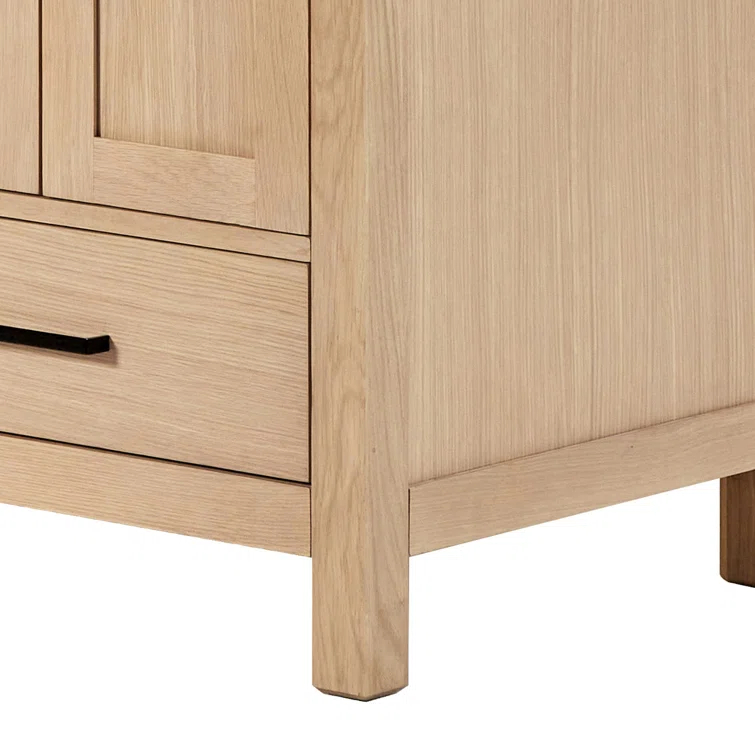 66 in. W Bath Vanity Cabinet Without Top in Oak Cambridge 21.5 in. D x 34.5 in. H Double Freestanding