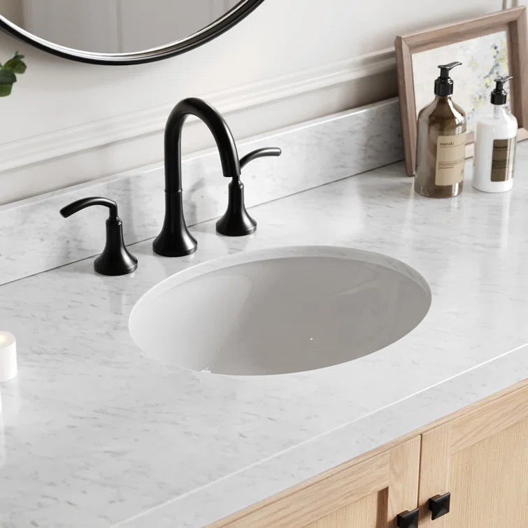 Cambridge 60'' Single Bathroom Vanity with Carrara Marble Top