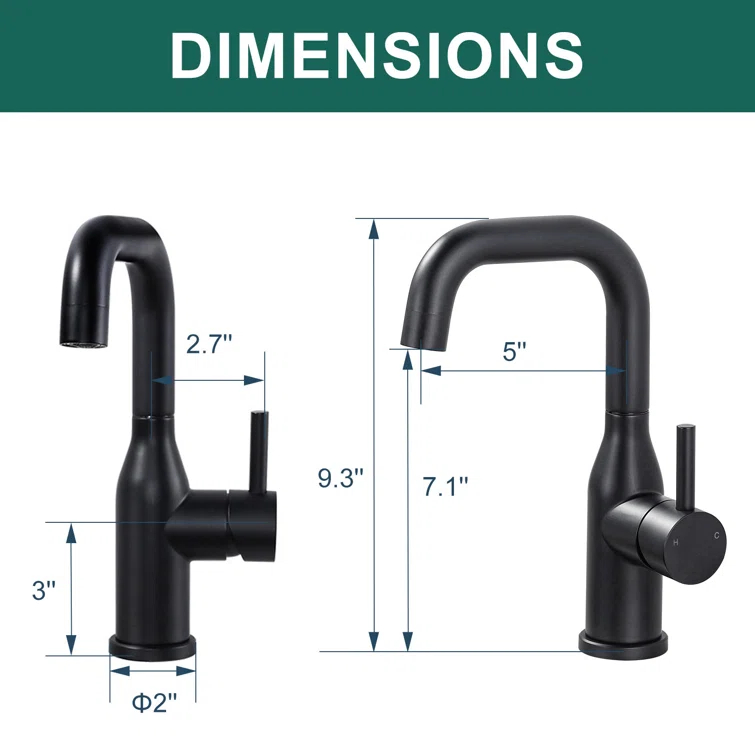 Single Handle Deck Mounted Bar Faucet Inclued Supply Lines