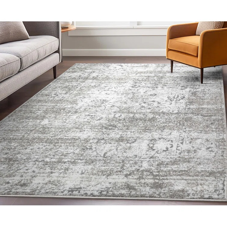 Vintage Oriental Ivory Area Rug