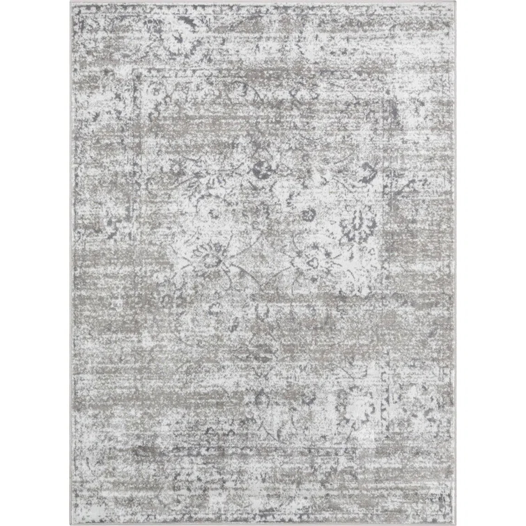 Vintage Oriental Ivory Area Rug