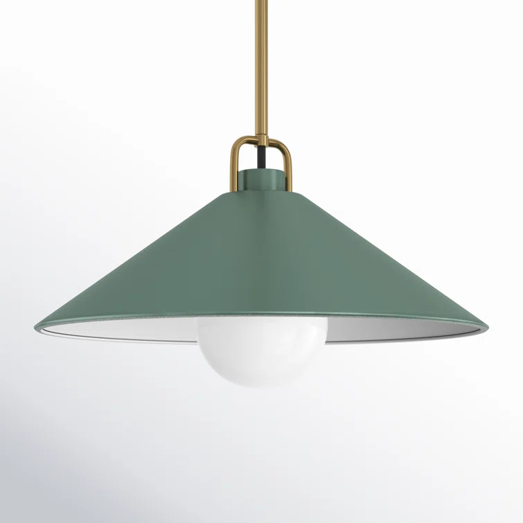 Zoë Single Light Metal Steel Dimmable Pendant