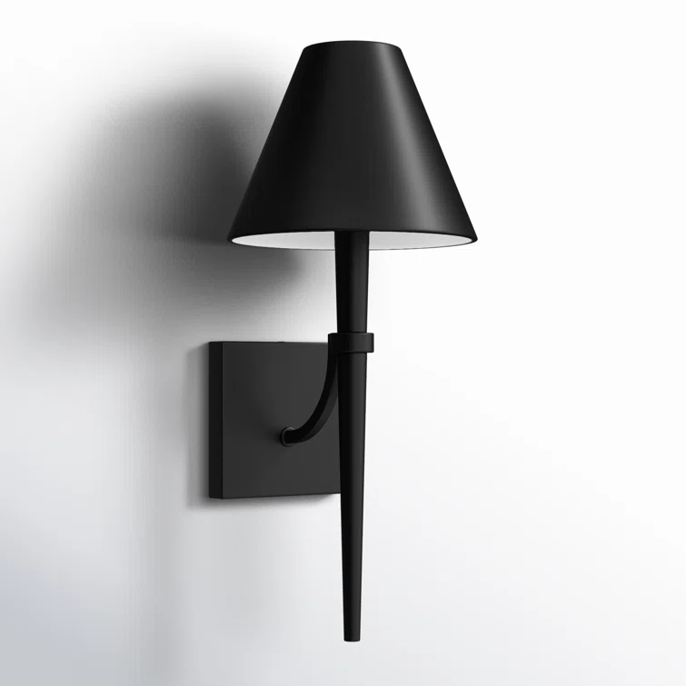 Edmont Single Light Steel Dimmable Candle Wall Light