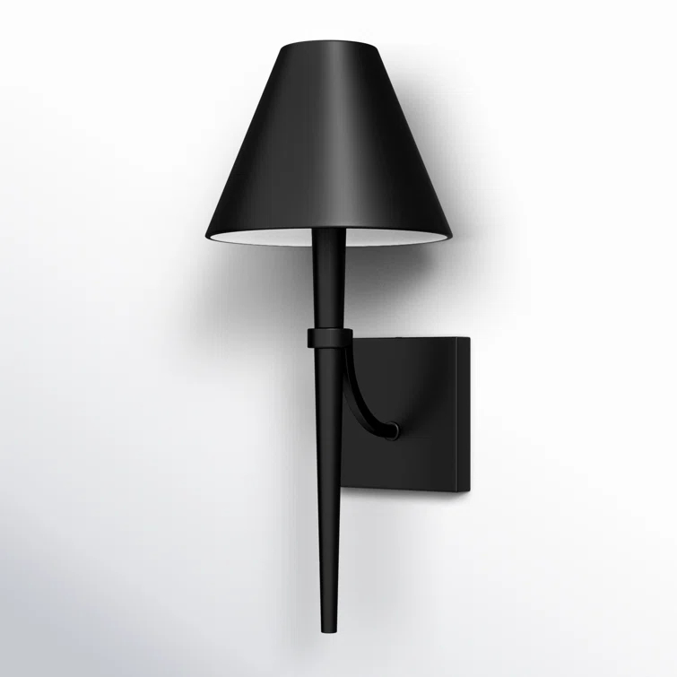 Edmont Single Light Steel Dimmable Candle Wall Light