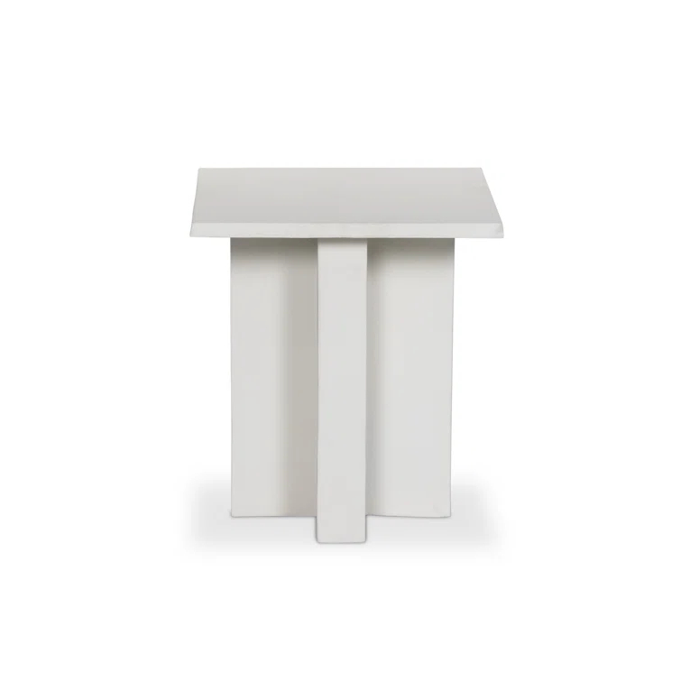 Marlow Aged Grey Lightweight Aluminum Outdoor Side Table