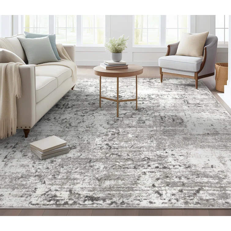 Vintage Oriental Ivory Area Rug