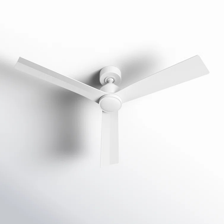 52" Smart Home Compatible 3 Blade Smart Ceiling Fan with Remote