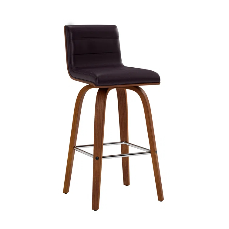 Biance Solid Wood Swivel Bar & Counter Stool