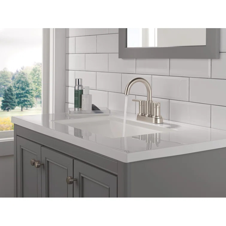 Nicoli Centerset Bathroom Faucet, 2-Handle Bathroom Sink Faucet