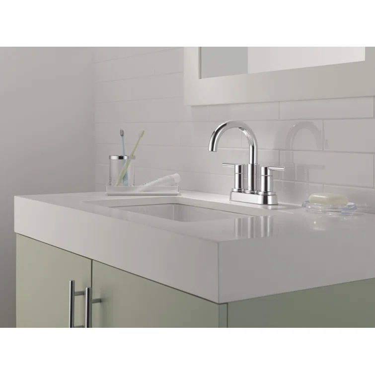 Nicoli Centerset Bathroom Faucet, 2-Handle Bathroom Sink Faucet