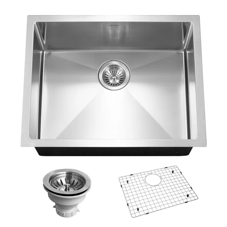 Savoir 23'' L Undermount Single Bowl Stainless Steel Kitchen Sink