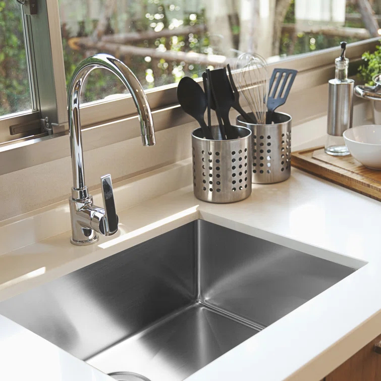 Savoir 23'' L Undermount Single Bowl Stainless Steel Kitchen Sink