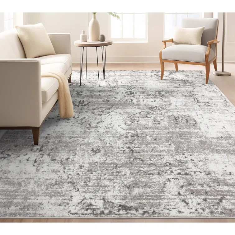 Vintage Oriental Ivory Area Rug