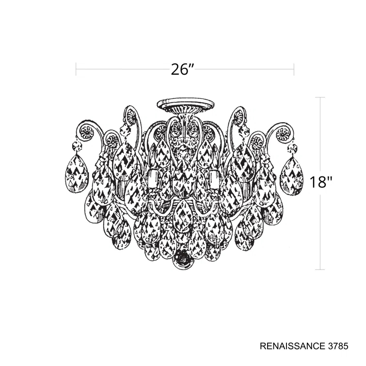 Renaissance Semi Flush Mount