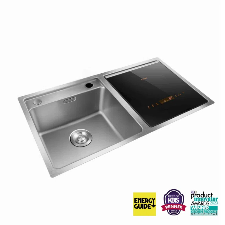FOTILE FOTILE Right Orientation 2-In-1 In Sink Dishwasher 18-in Top Control Built-In Dishwasher, 57.8-dBA Standard Sound Level SD2F-P3